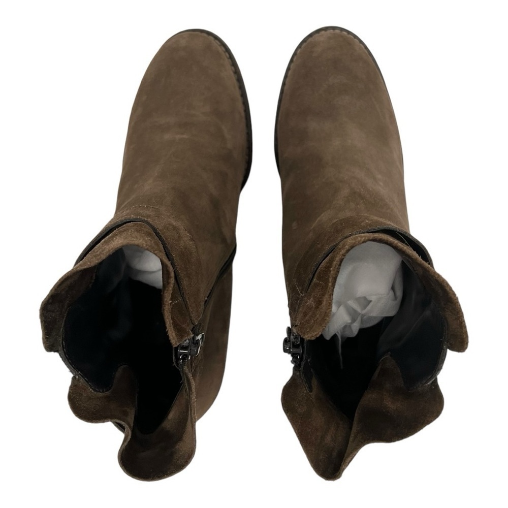 Paul Green Sheridan Brown Nubuck Suede Handcrafted Casual Heeled Boots Women 6.5 - Picture 8 of 16